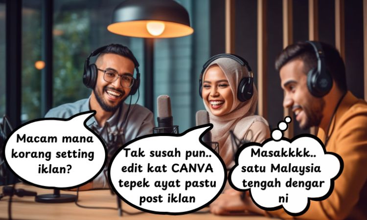Dialog Setting Iklan Podcast Boss - Mastersyak