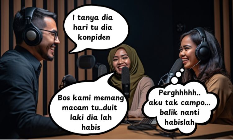 Dialog Setting Iklan Podcast Pekerja Mastersyak