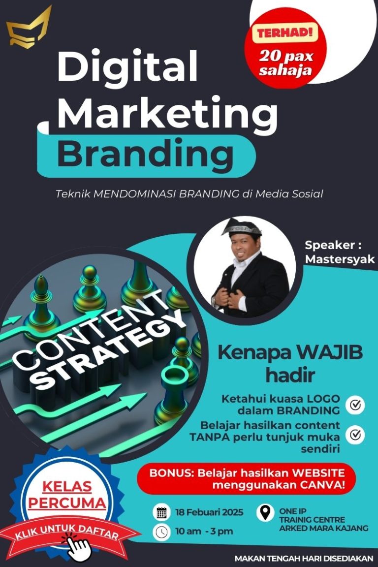 Poster Kelas Digital Marketing PERCUMA